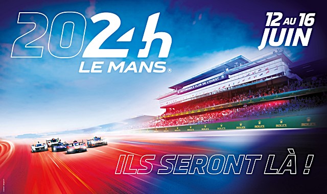 Cartaz proocional da corrida 24 hora de Le Mans de 2024 - divulgação