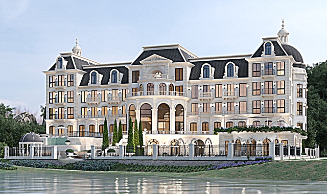 Ilustração de como deverá ser o hotel Colline de France em Miguel Pereira, RJ - divulgação