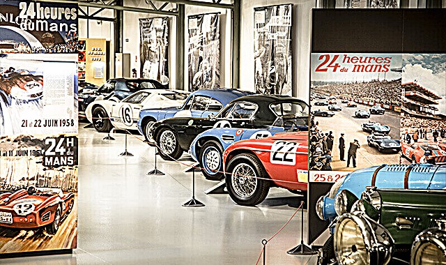 Aspecto do museu de carros de competição junto ao circuito de Le mans, onde é disputada a tradicional corrida de 24 horas de Le Mans - divulgação